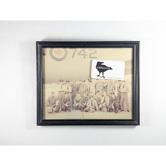 Vintage framed Canada Air crew colour photo 8 x 10, Faded glossy photo movie - Picture 8 of 8
